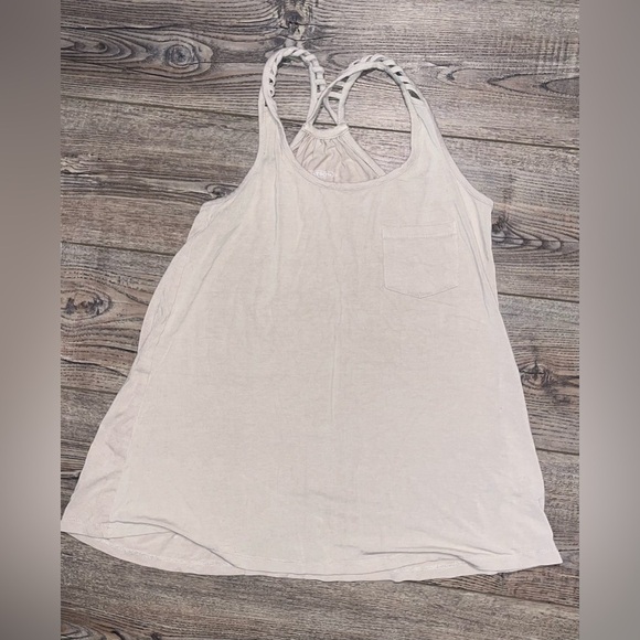 Stetson lattice tank top loose boho indie core size small cream - Picture 4 of 5